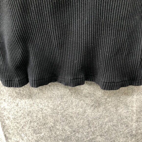 Uniqlo Bra Tank Top Womens M Black Ribbed Halter Padded Built In Bra Comfort - Picture 4 of 8